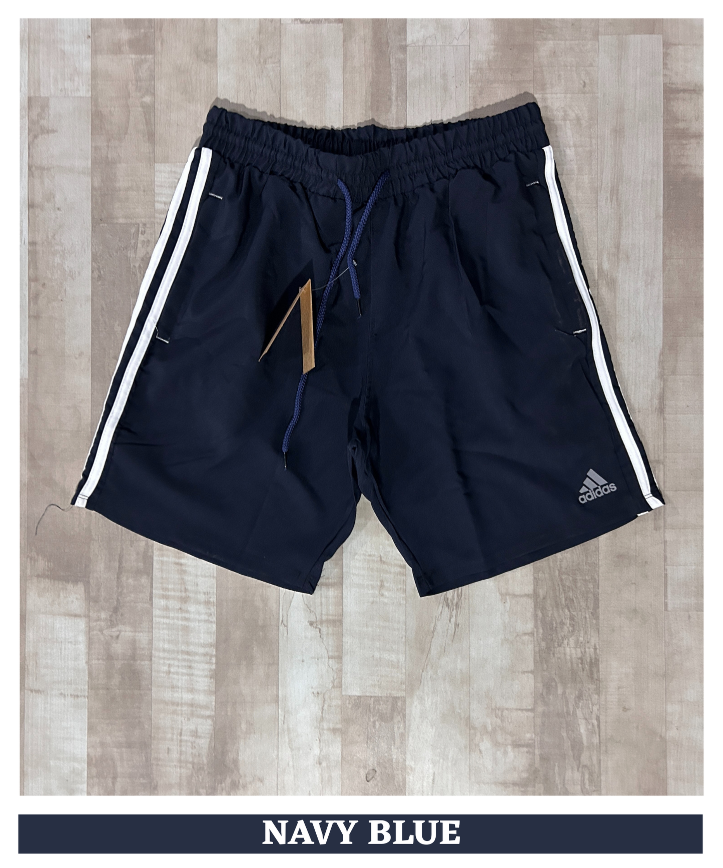 Imported Ns Parachute Lycra Shorts (15% Lycra 130 GSM) | With 3 Strip Design