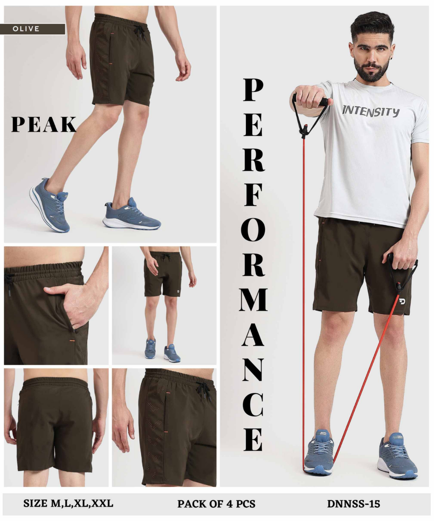 Flex Fit Shorts - Imported Ns Parachute Lycra  (15% Lycra 130 GSM)