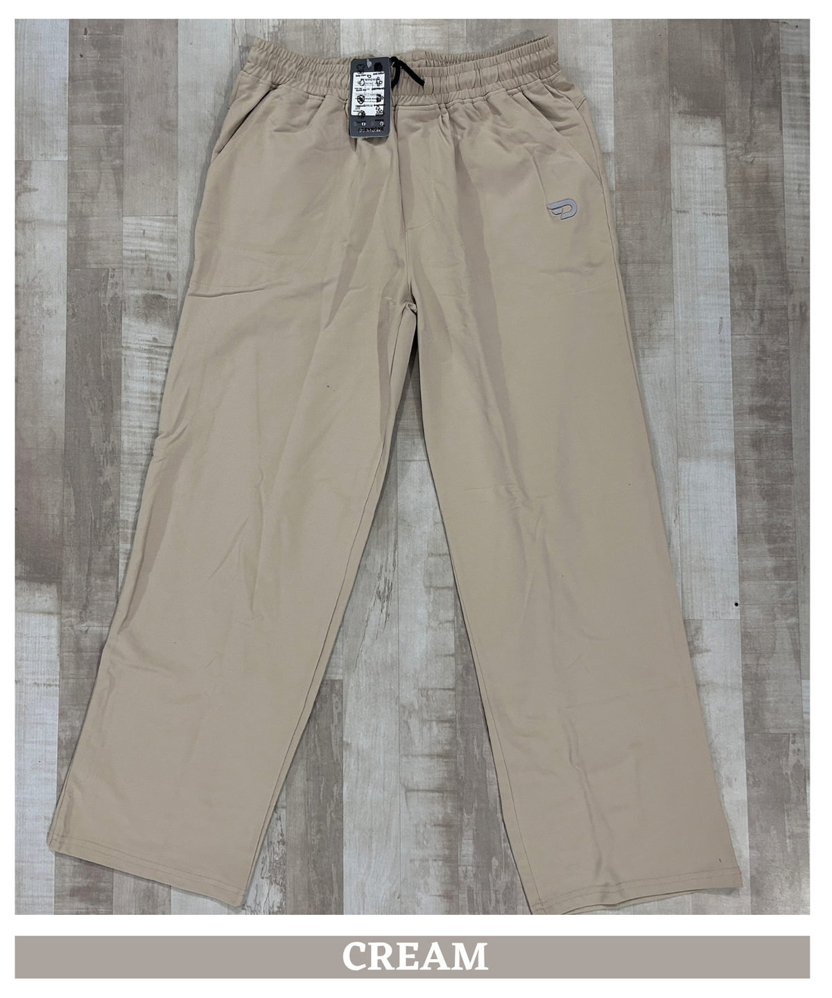 Men’s Imported Cotton Feel Terry Lycra Track Pants With Back Pockets | 180-190 GSM | Baggy Loose Fit