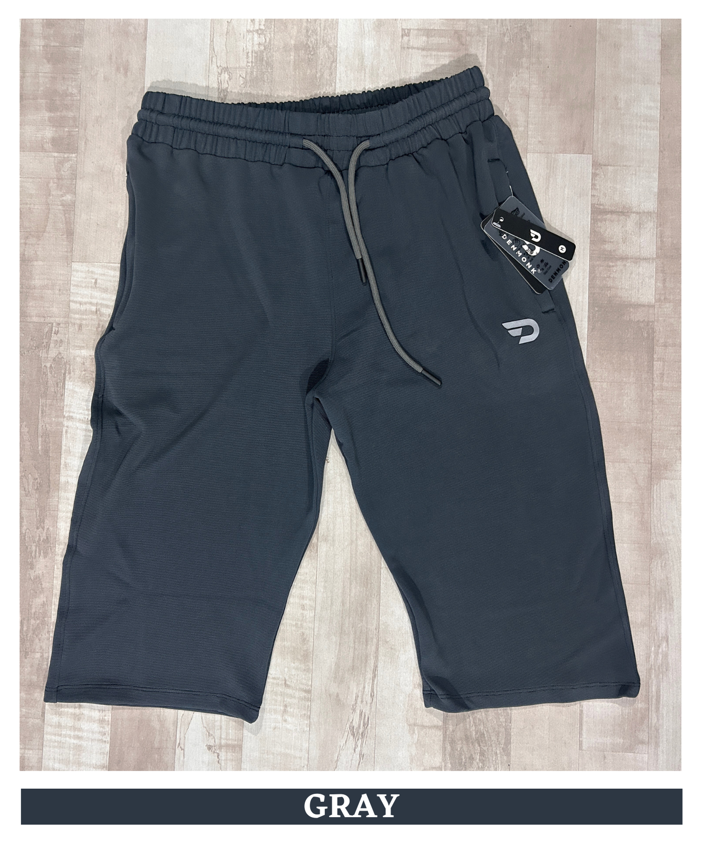 Men's Premium Imported Dobby Lycra Capri | 250 GSM | Both Side Zip Pockets | Regular Fit