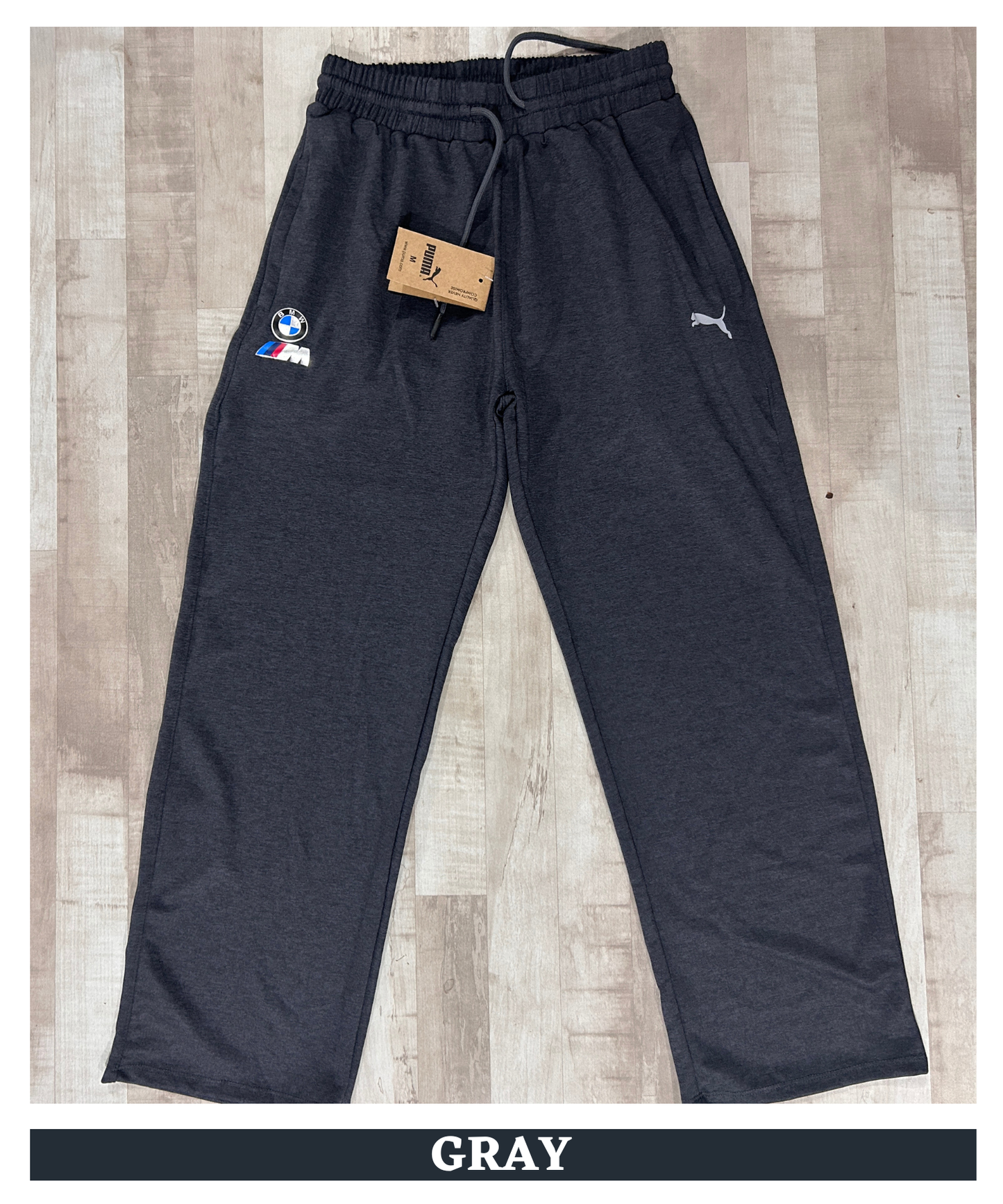 Imported Poly Cotton Lycra TrackPant (GSM 250) | Dual Branding Logo| Straight Fit