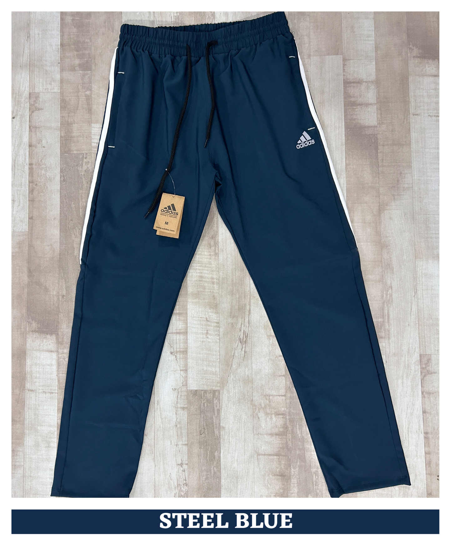 Imported Ns Parachute Lycra Lower (15% Lycra 145 GSM) | Half 3-strip design