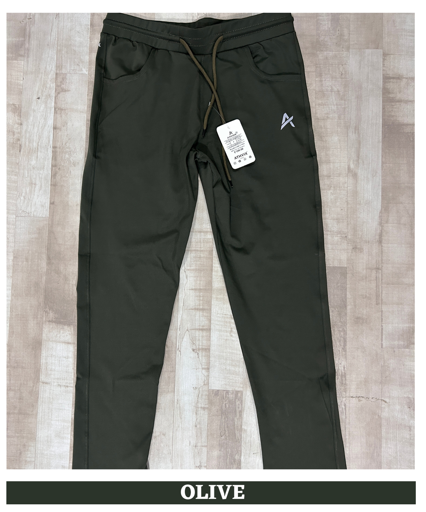 Imported 4-Way Lycra TrackPant – 240 GSM | D Pocket | Athvix Active Wear By Denmonk