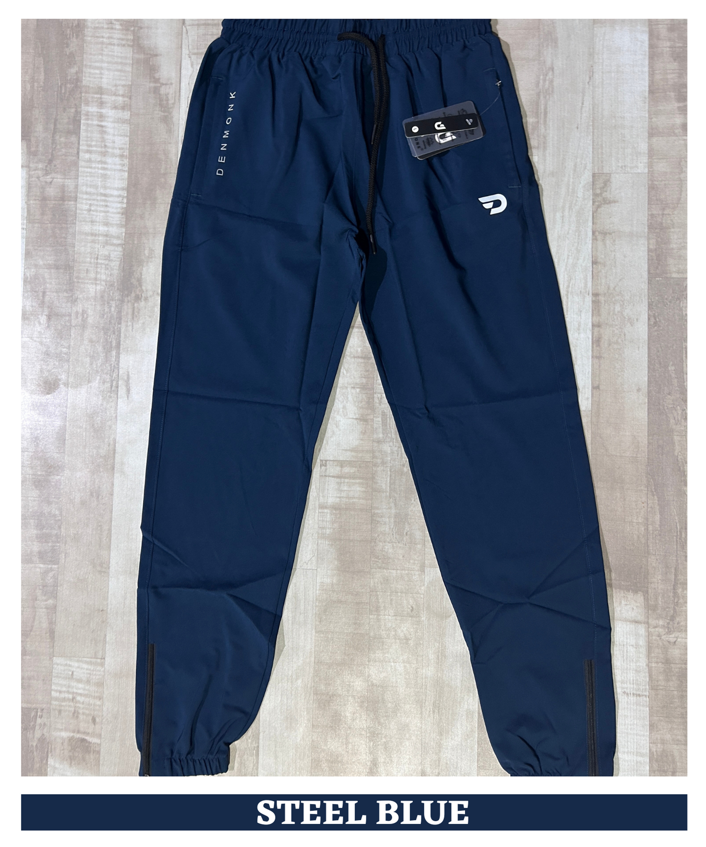 Imported NS Parachute Lycra TrackPant/ Lower (15% Lycra 145 GSM) Ankle Zipped