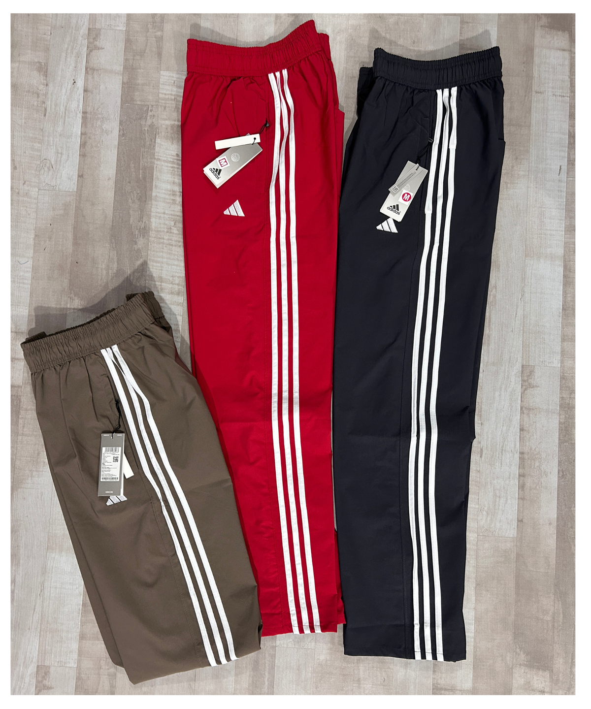 Imported Nylon Terry Lycra TrackPant With 3 Strip Design | GSM 180-190 | Straight Fit