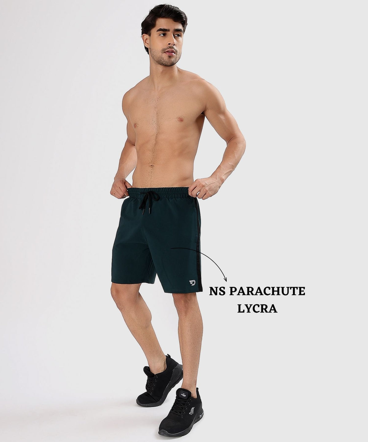 BlockFit Shorts – Imported Ns Parachute Lycra | 15% Lycra,130 GSM | Regular Fit