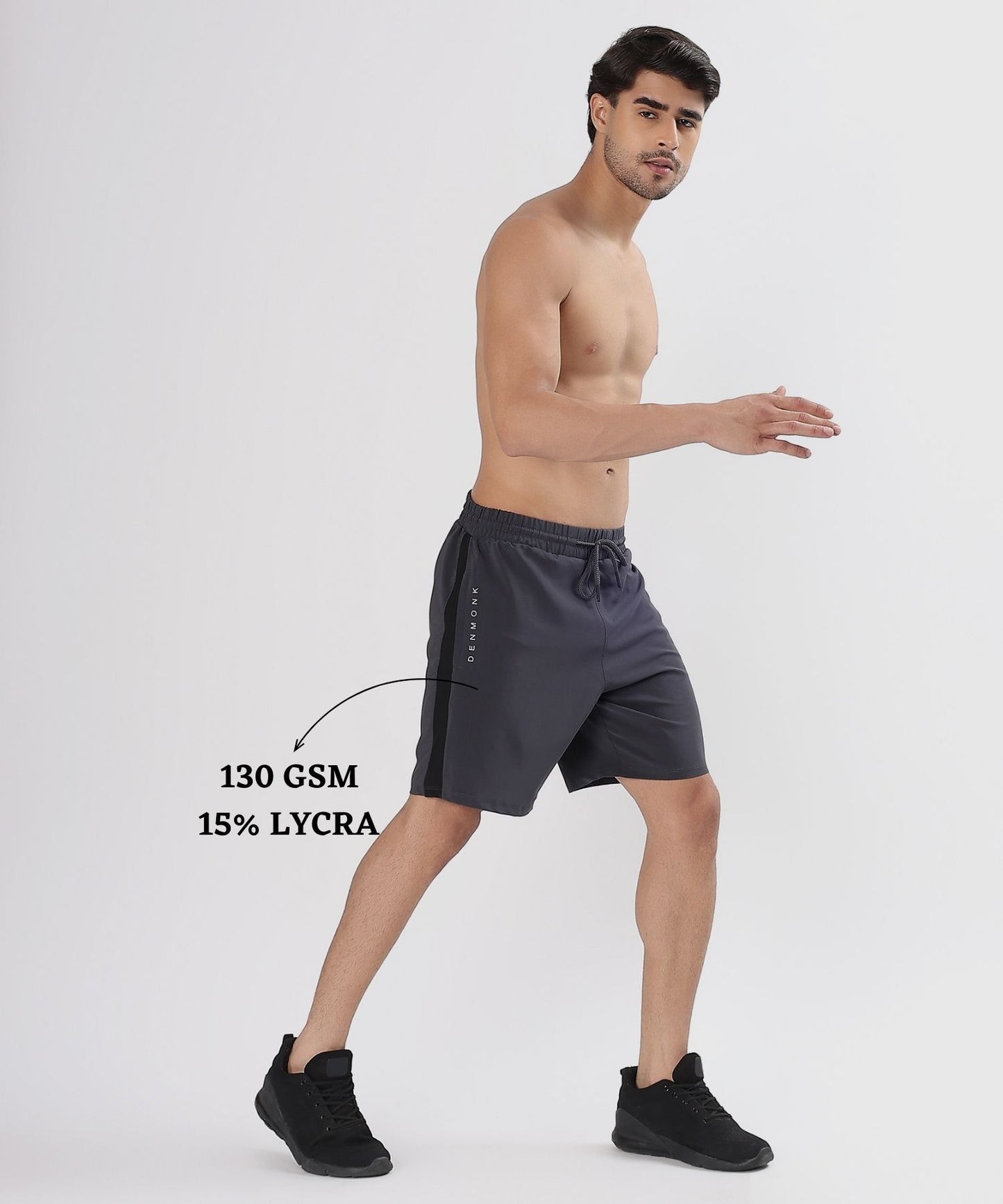 BlockFit Shorts – Imported Ns Parachute Lycra (15% Lycra,130 GSM)