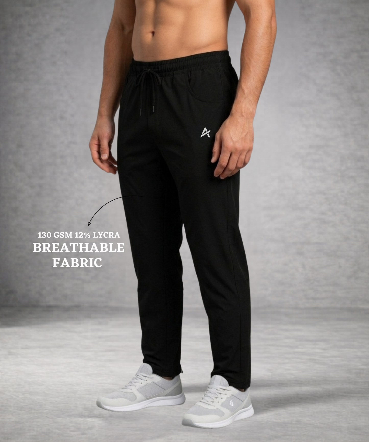 Imported NS Parachute Lycra Track Lower – 12% Lycra | 130 GSM | D Pockets | Athvix Active Wear By Denmonk