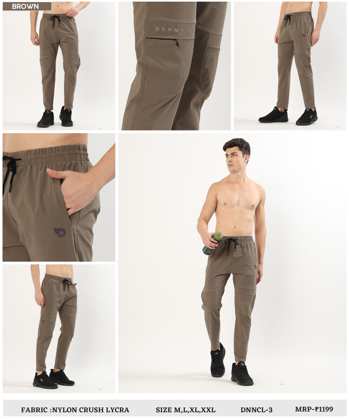 Utility Crush TrackPant -Imported Nylon Crush Lycra Lower (180 GSM)