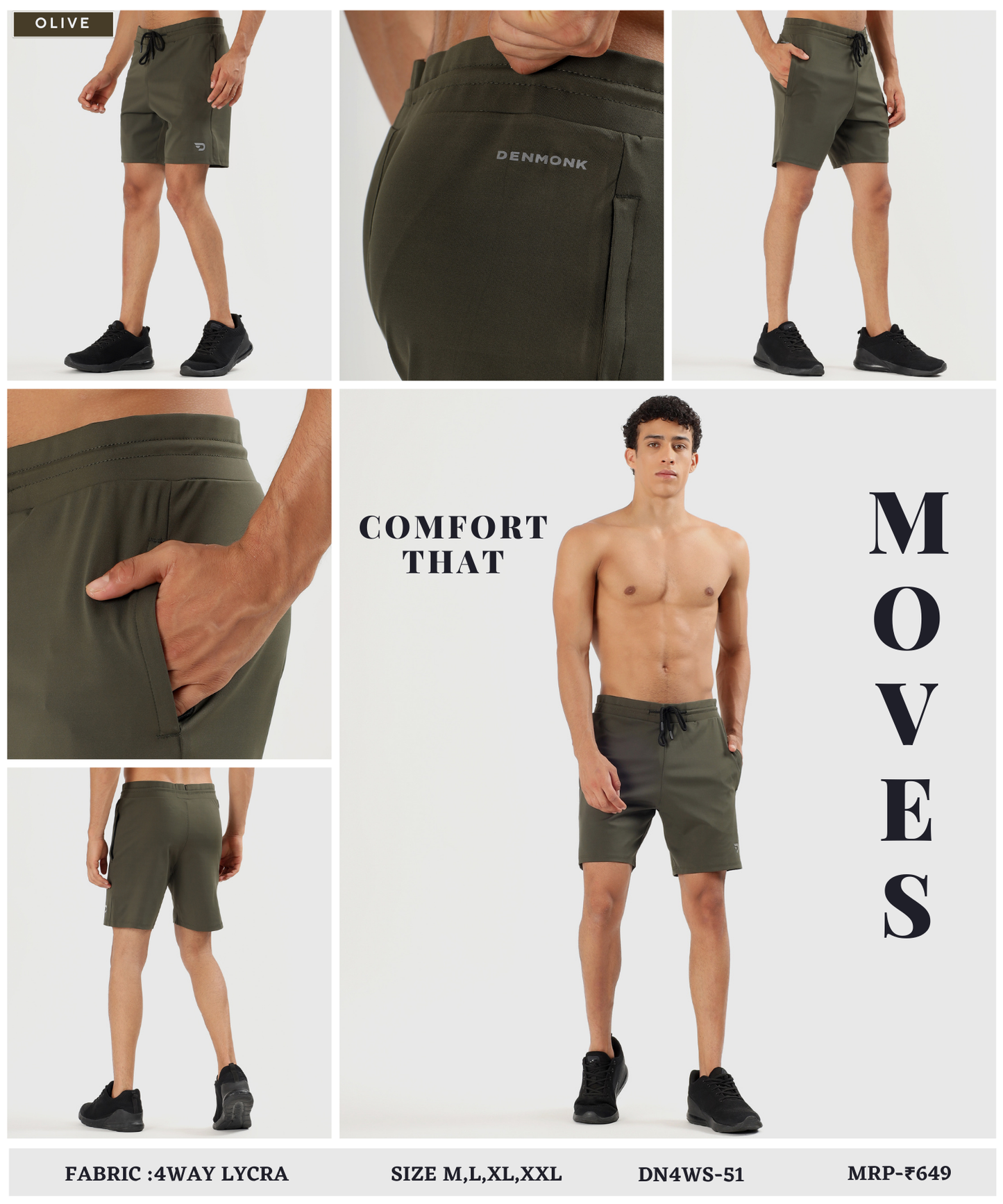 Performance Shorts - Imported 4way Taiwan Lycra (GSM 250)