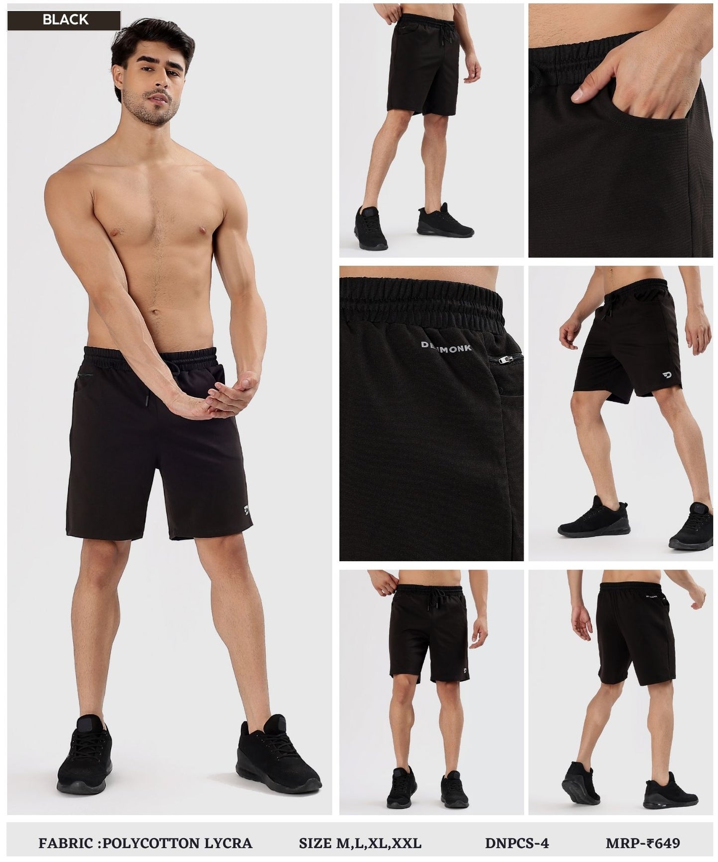 Ultra Polycotton Short- Imported Poly Cotton Lycra (GSM 260)