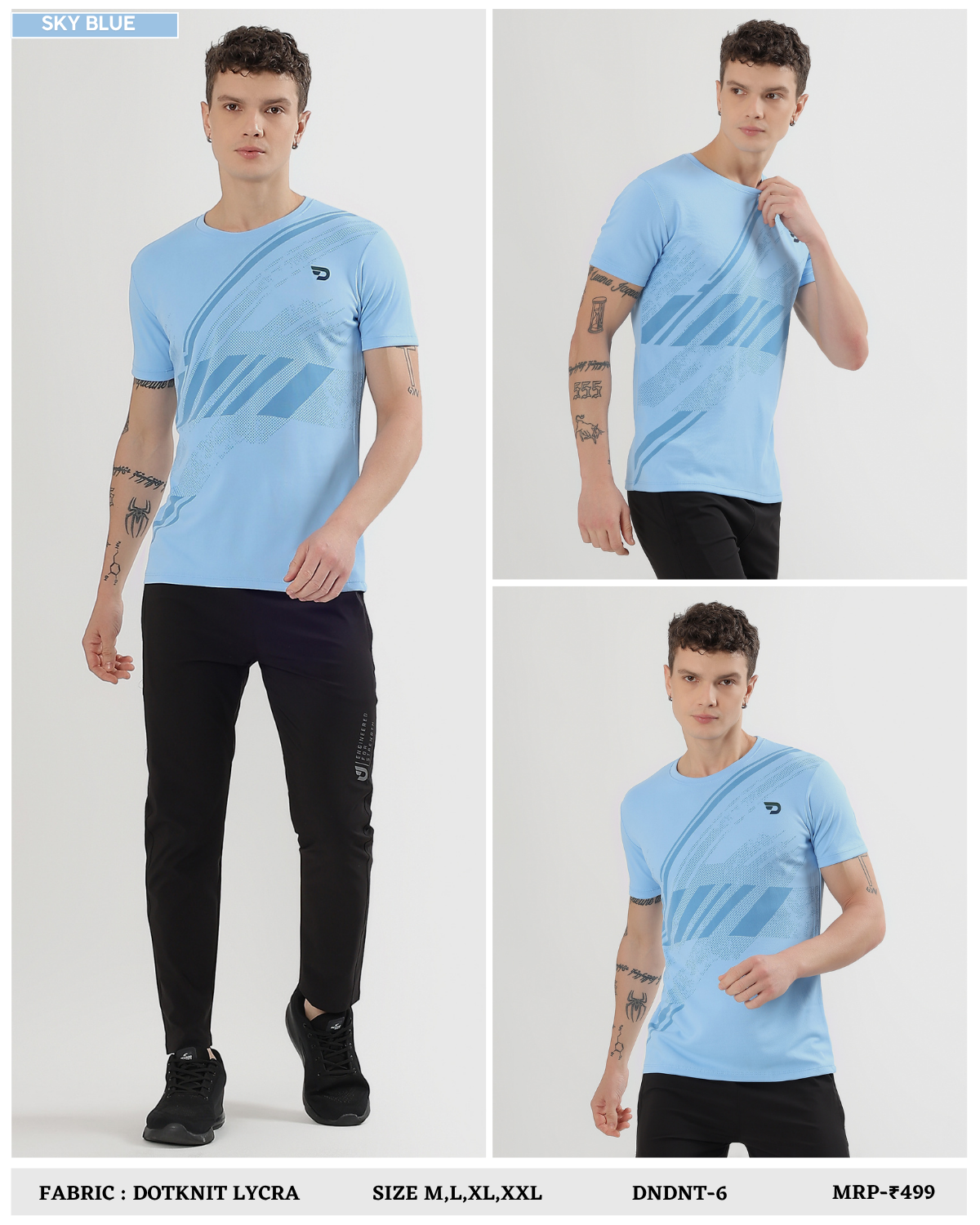 Dailywear T-Shirts  -  Imported Dotknit Lycra (GSM 180)