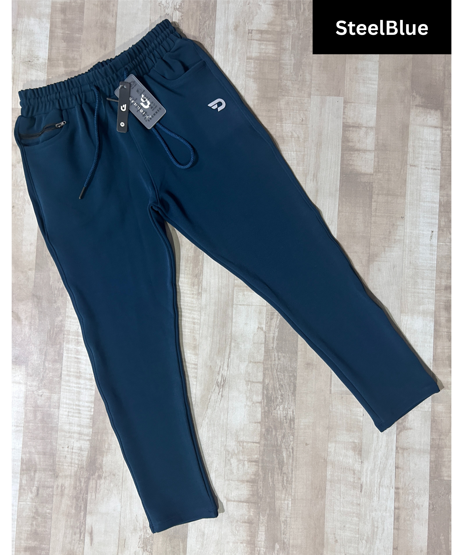 PowerFit – Imported Dobby Lycra | 280 GSM | D-Pocket + Extra Zip Pocket | Regular Hem | Lower / Track Pant - B2BZONE