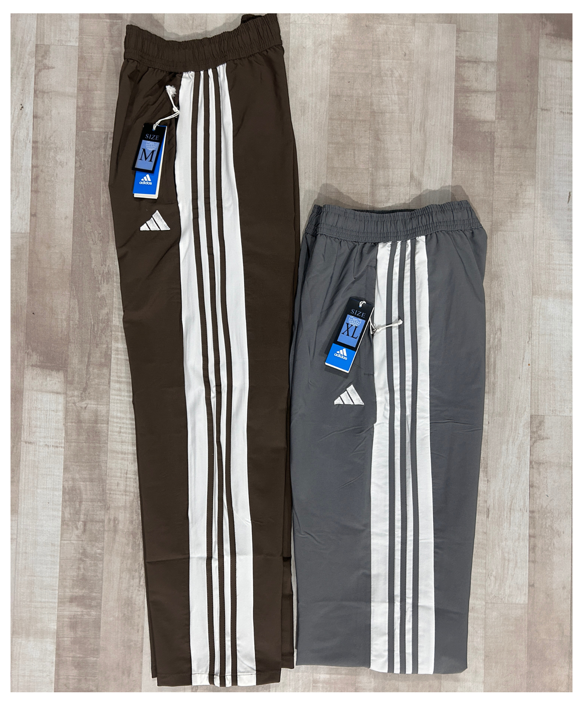 Imported Nylon Crush Lycra TrackPant with Contrast Three Strip Design  | 180 GSM | Straight Fit
