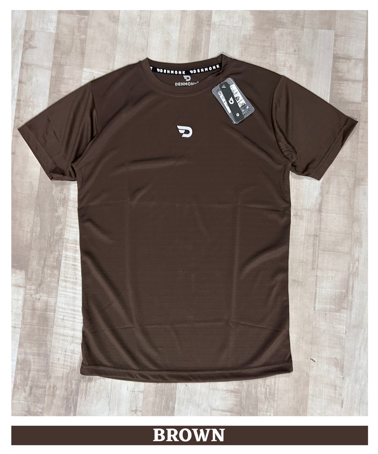 Imported Mesh Jacquard Lycra Men's Premium Half Sleeve T-Shirt | 170–180 GSM