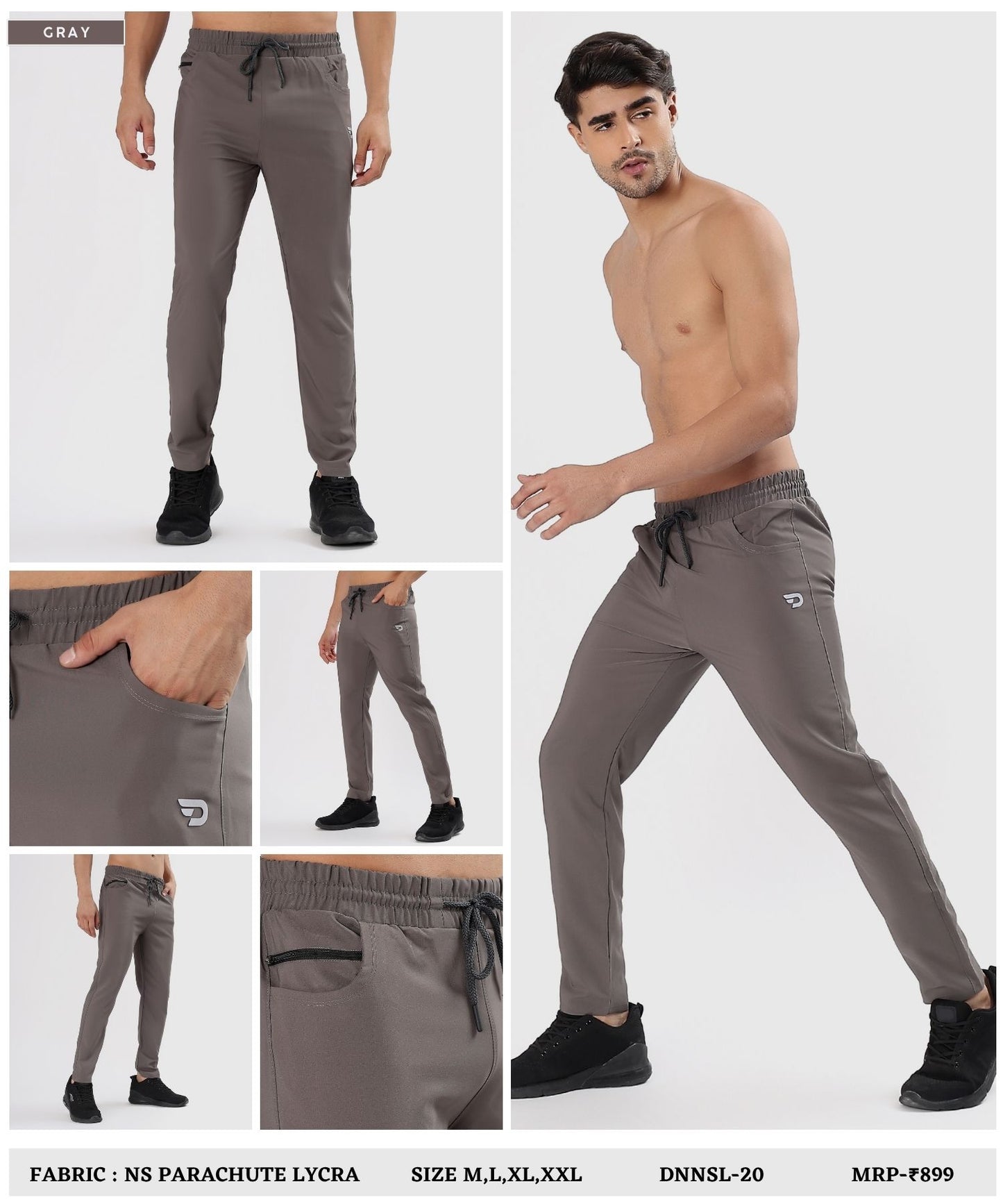 Parachute Flex TrackPant - Imported Ns Parachute Lycra Lower (15% Lycra 145 GSM)