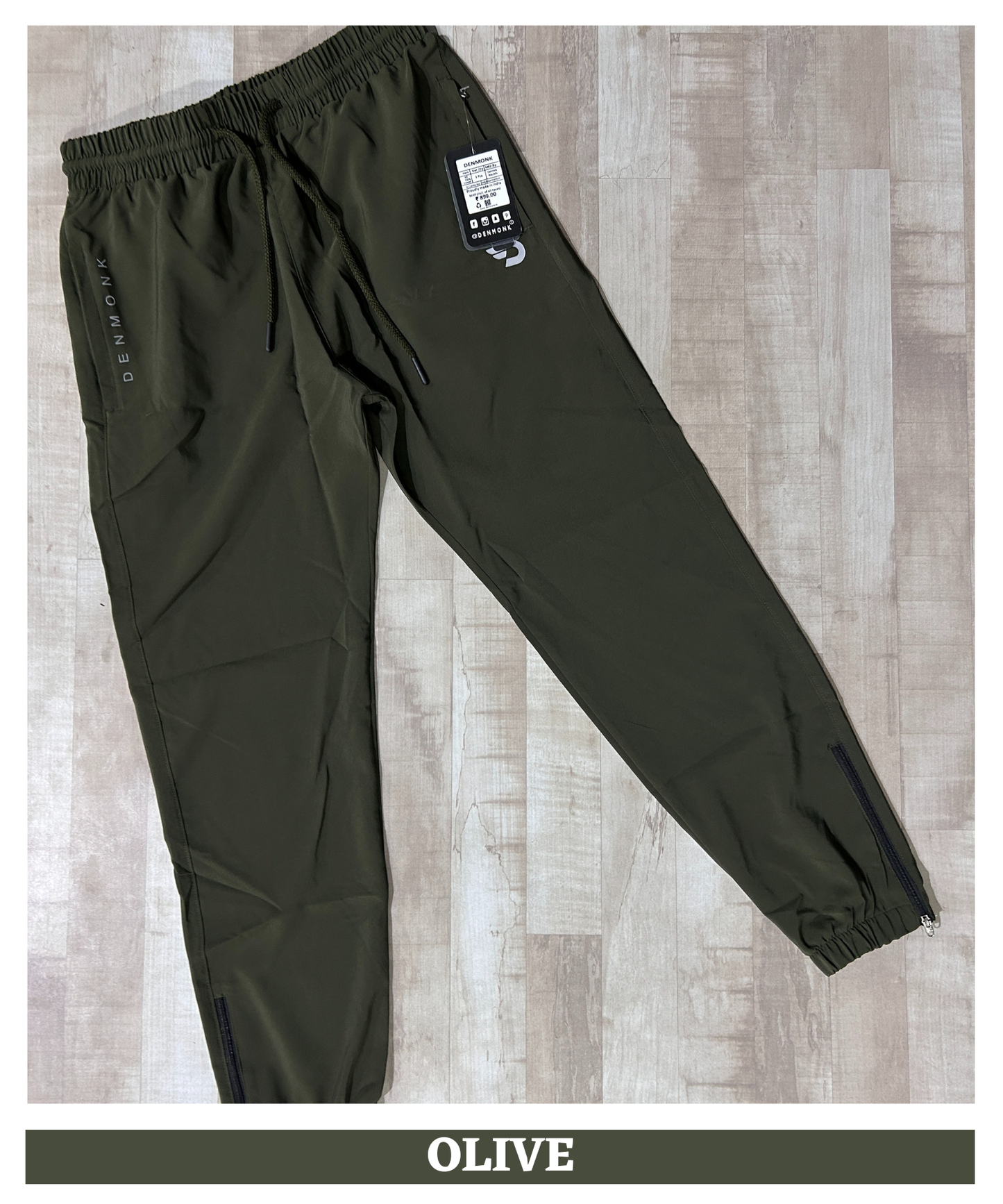 NS Imported Parachute Lycra Track Pant (15% Lycra) | Lightweight 145 GSM | Ankle Zipped