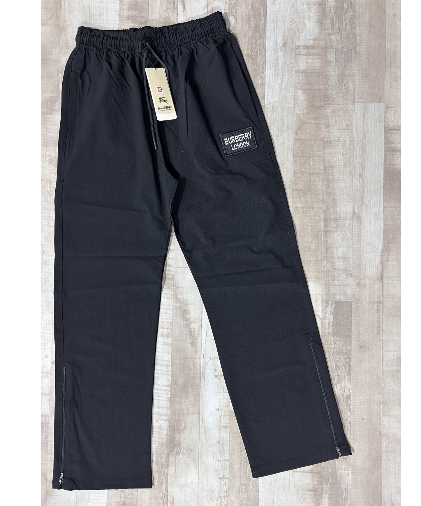 Imported Black Series Nylon Terry Lycra | Straight Fit + Boot Cut | Ankle Zipper | Side Pocket Closure |  Lower / Trackpant - B2BZONE
