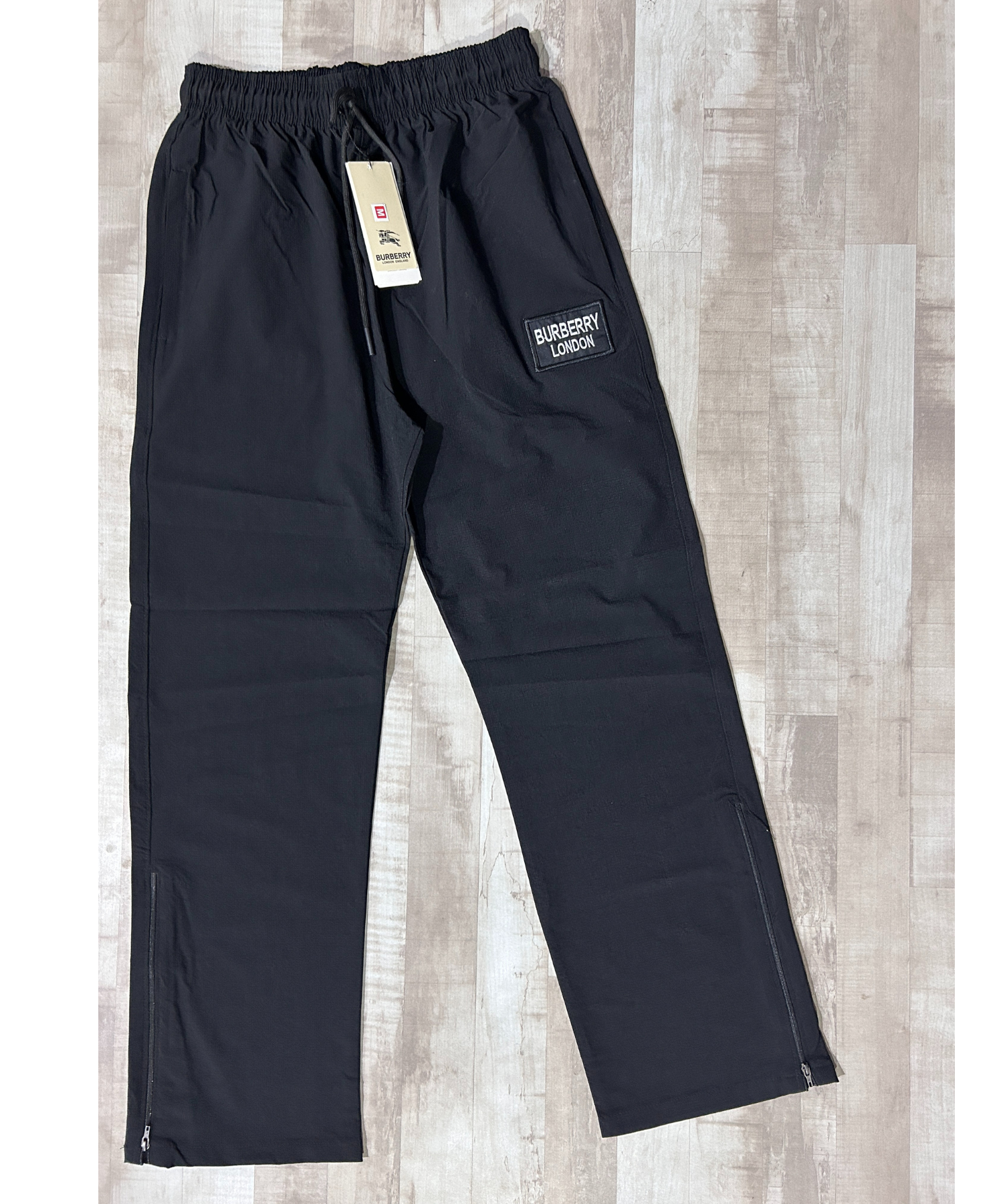 Imported Black Series Nylon Terry Lycra | Straight Fit + Boot Cut | Ankle Zipper | Side Pocket Closure |  Lower / Trackpant - B2BZONE