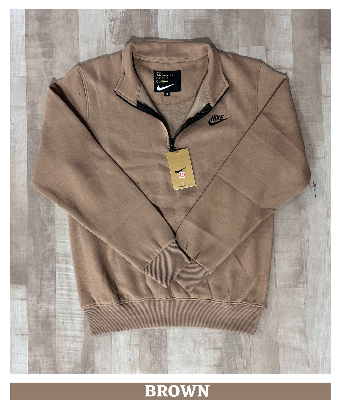 Premium Quality 100% Cotton Fleece Half Zipper SweatShirt ( 325 GSM)