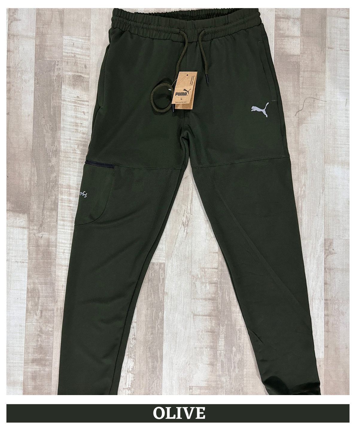 Imported Dobby Lycra Trackpant Knee Zip Pocket | GSM 250 | Slim Fit