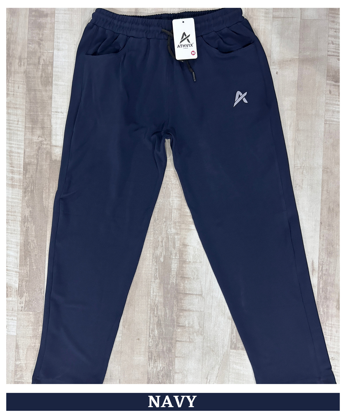 Denmonk Men's Premium Athvix Dobby Lycra Track Pants with D Pocket | 250 GSM | Regular Fit