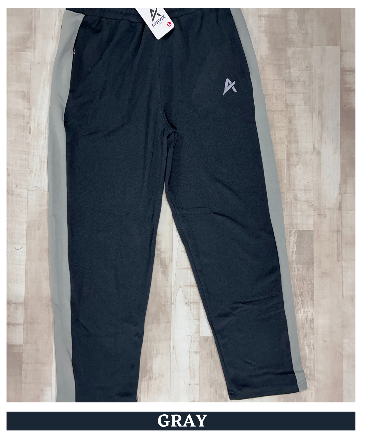 Men's Imported Dobby Lycra Track Pants With Side Color Contrast Panel | Athvix Active Wear By Denmonk | 230 GSM | Slim Fit