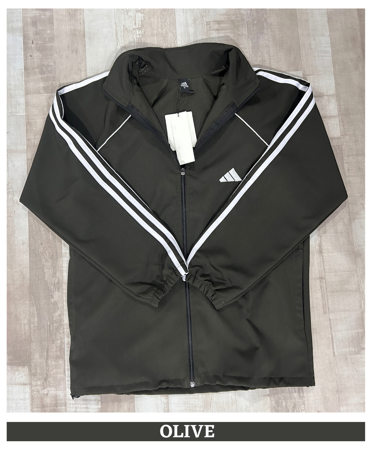 Men's Premium Imported Ns Terry  Lycra Jacket with 3 White Strips Design| Without Inner Lining | 180-190 GSM | Regular Fit