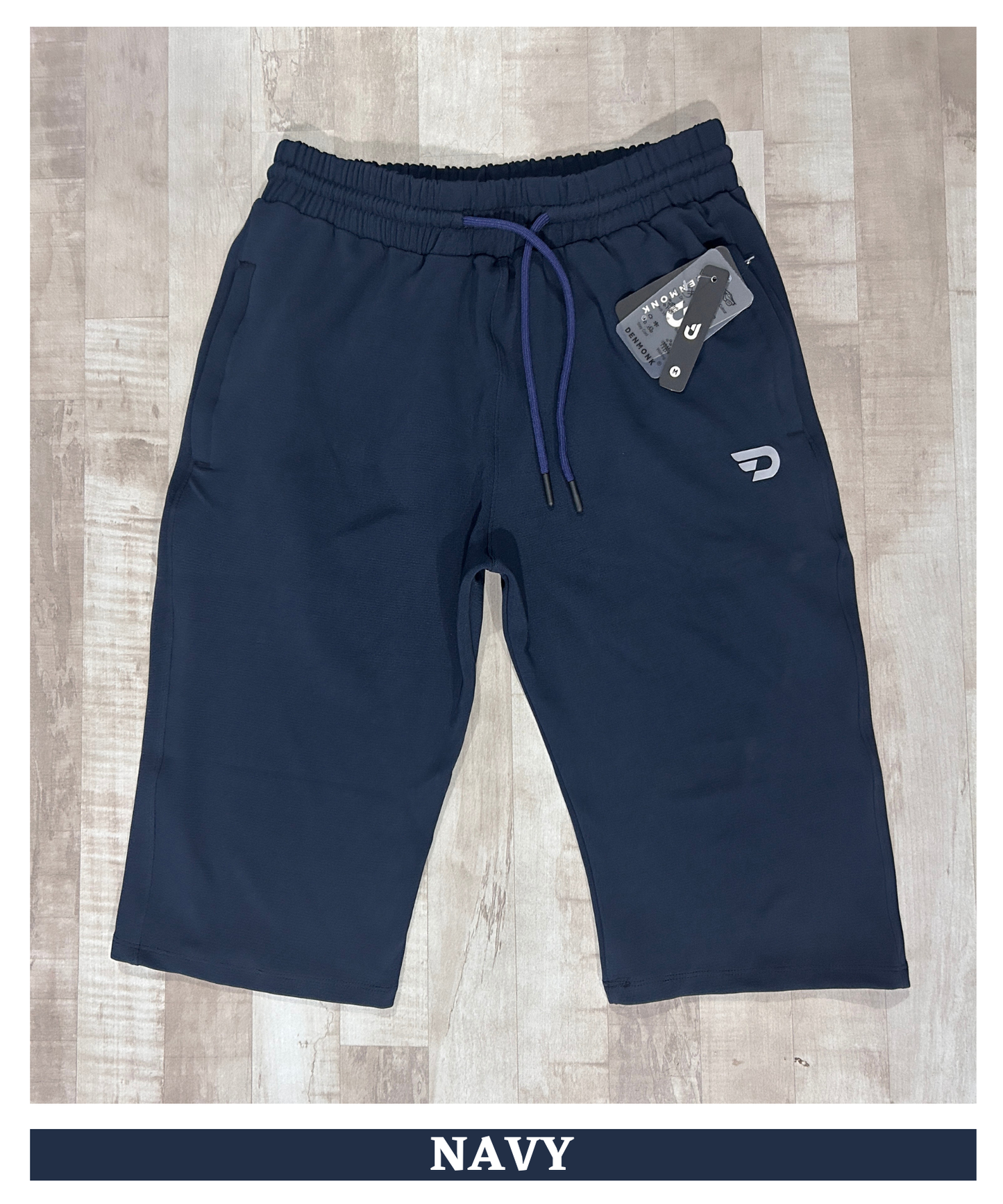 Men's Premium Imported Dobby Lycra Capri | 250 GSM | Both Side Zip Pockets | Regular Fit