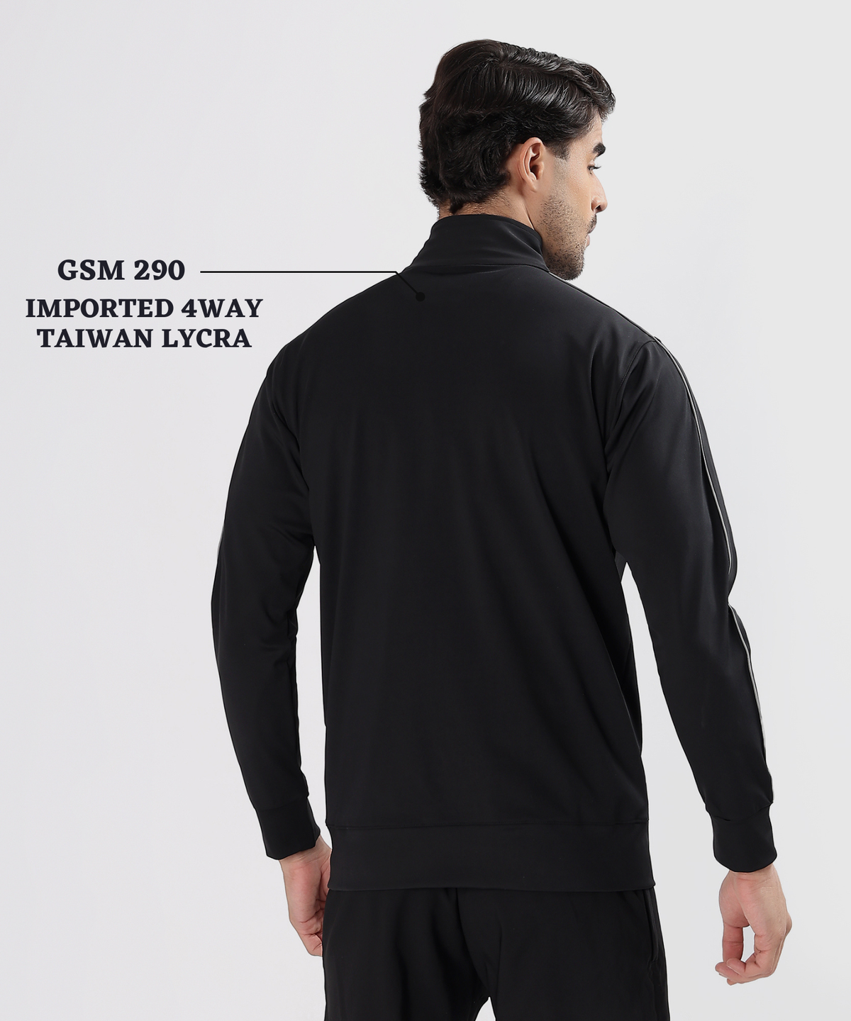 Men’s Imported 4-Way Taiwan Lycra Jacket | GSM 290 | Regular Fit
