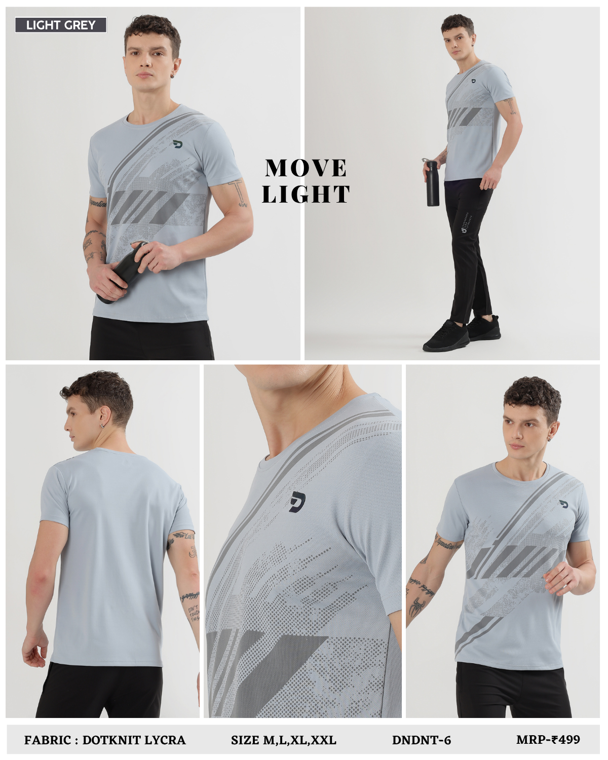 Dailywear T-Shirts  -  Imported Dotknit Lycra (GSM 180)