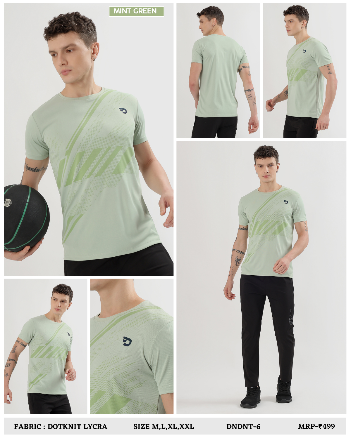 Dailywear T-Shirts  -  Imported Dotknit Lycra (GSM 180)