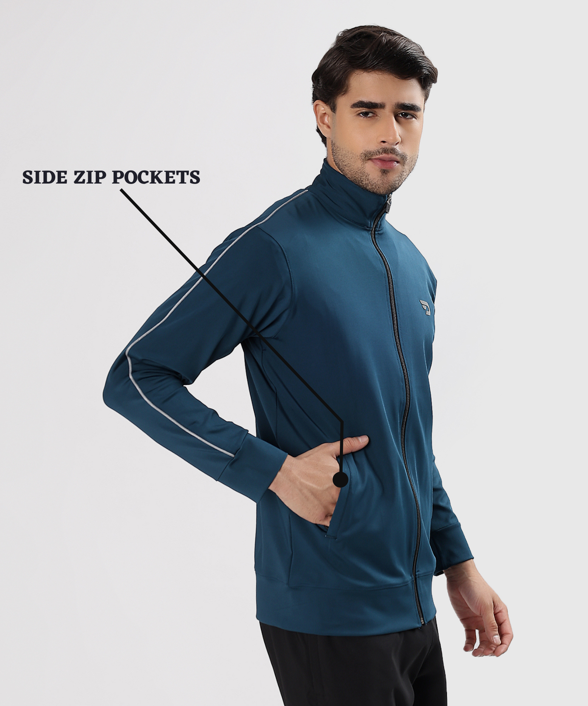 Men’s Imported 4-Way Taiwan Lycra Jacket | GSM 290 | Regular Fit