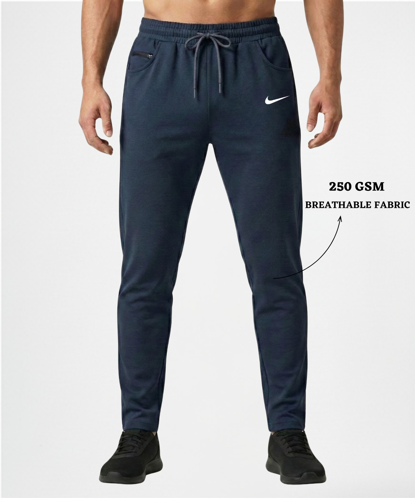 Imported Dobby Lycra Lower (GSM 250) | D-Pocket with Extra Coin Pocket