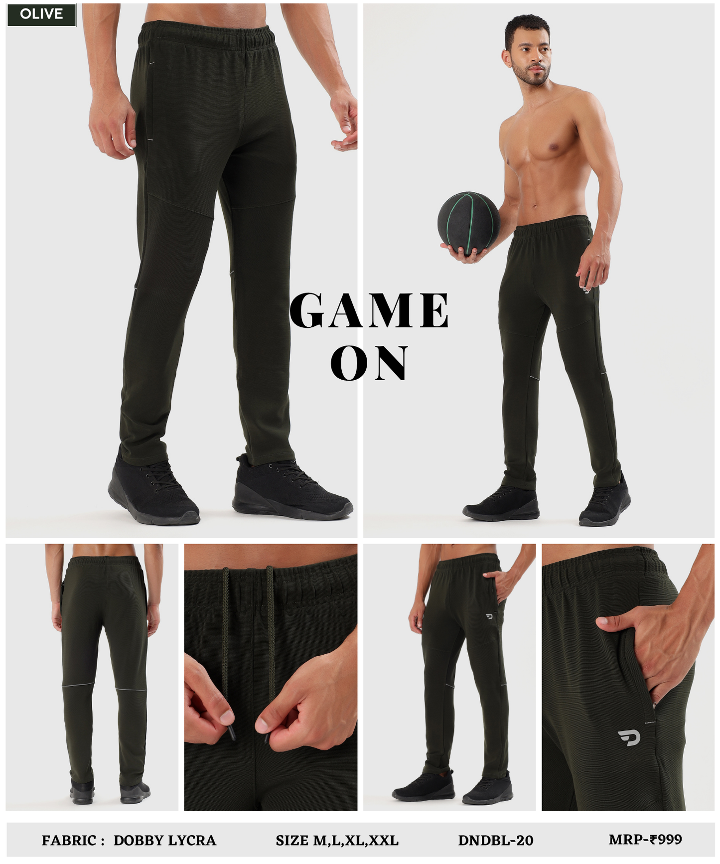 Streak Flex Trackpant - Imported Dobby Lycra Lower (GSM 280)
