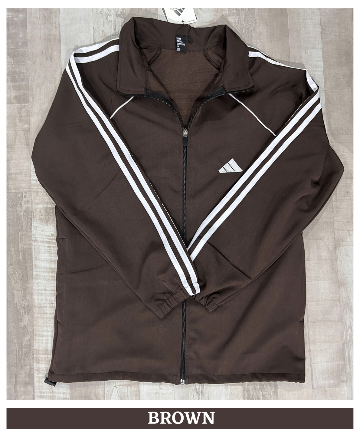 Men's Premium Imported Ns Terry  Lycra Jacket with 3 White Strips Design| Without Inner Lining | 180-190 GSM | Regular Fit
