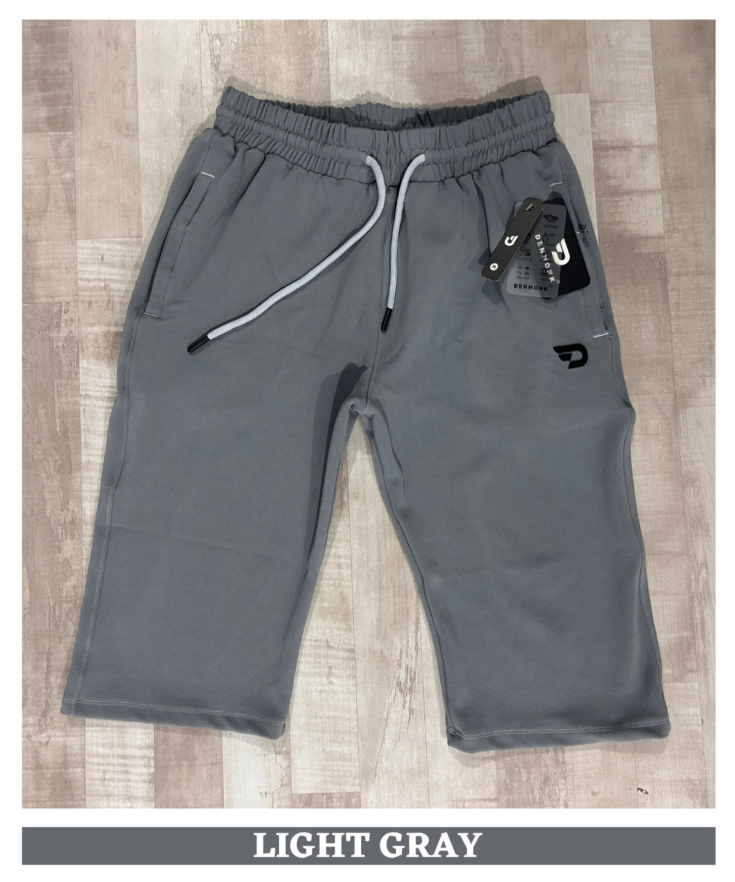 Men's Premium Imported Dobby Lycra Capri | 250 GSM | Both Side Zip Pockets | Regular Fit
