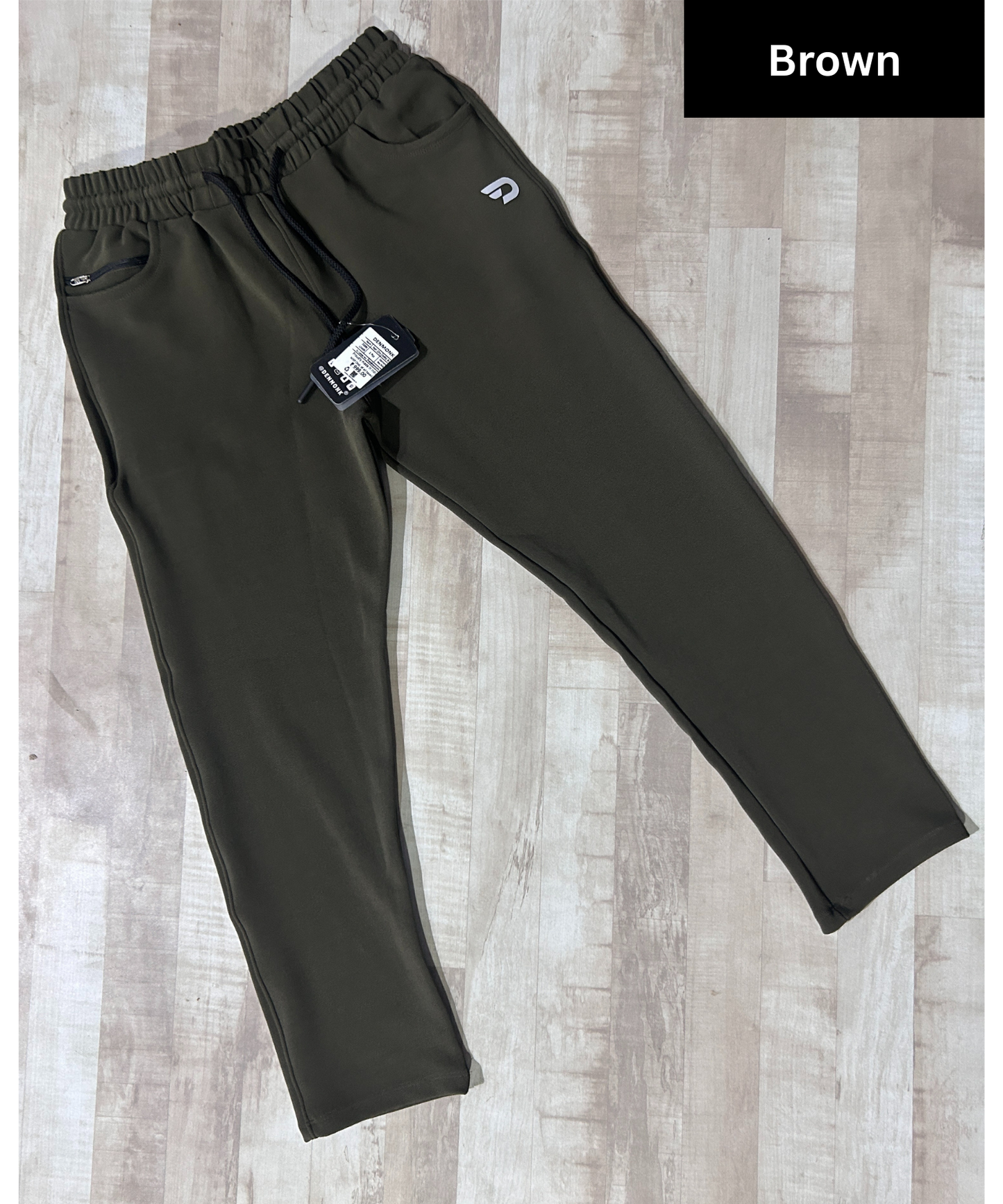 PowerFit – Imported Dobby Lycra | 280 GSM | D-Pocket + Extra Zip Pocket | Regular Hem | Lower / Track Pant - B2BZONE