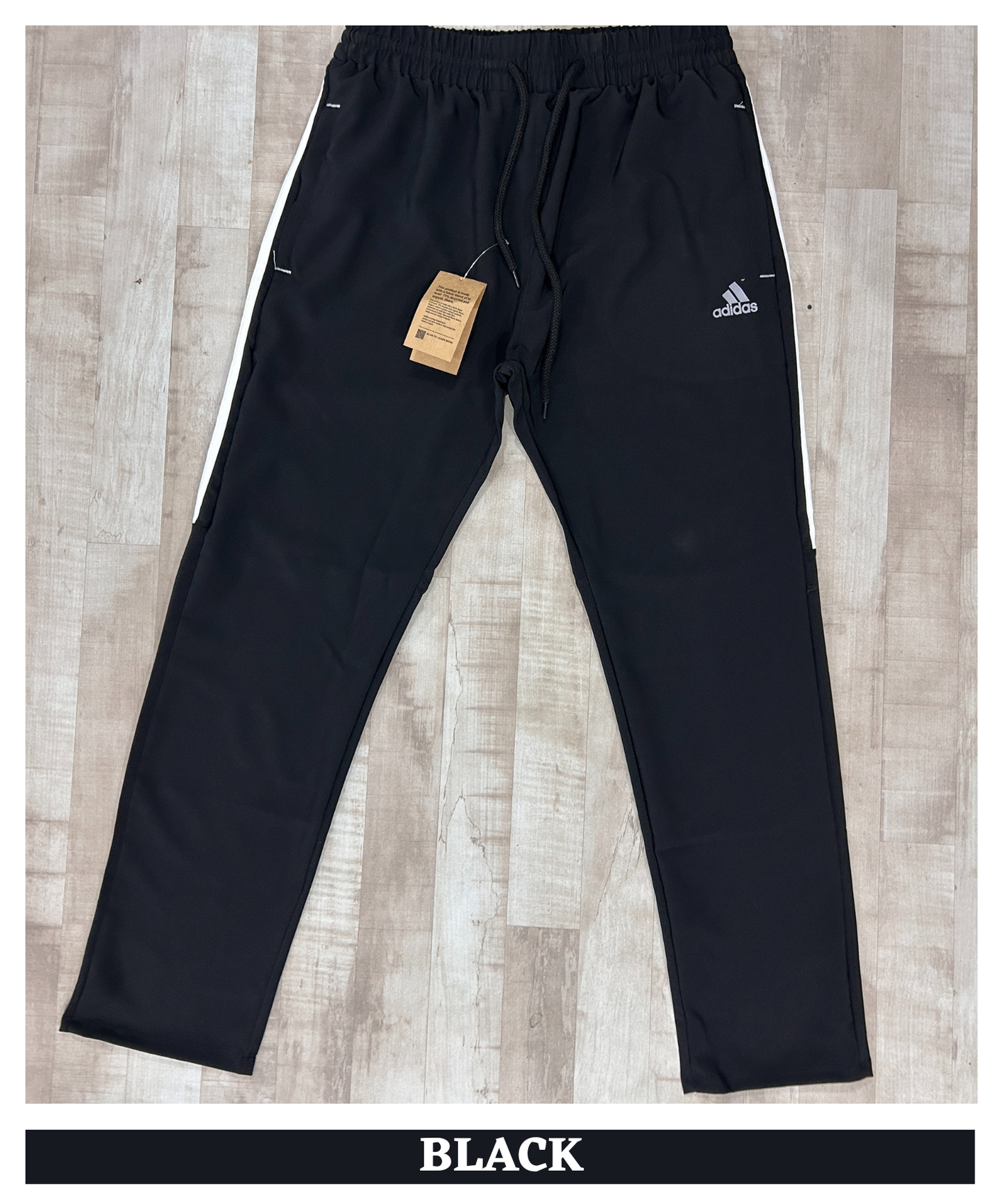 Imported Ns Parachute Lycra Lower (15% Lycra 145 GSM) | Half 3-strip design