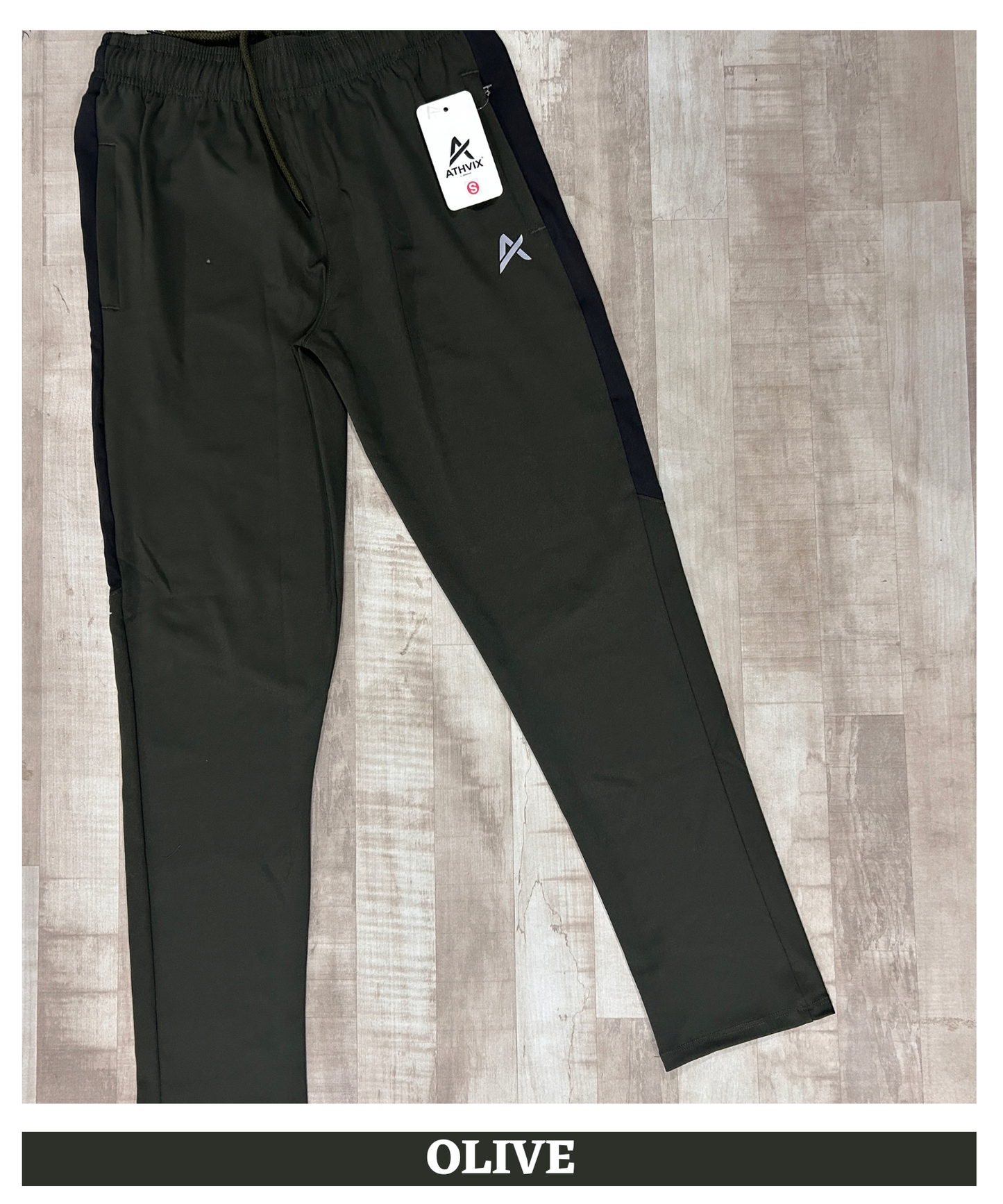 Imported 4-Way Lycra Track Lower – 240 GSM Premium Stretch Fit | Athvix Active Wear By Denmonk