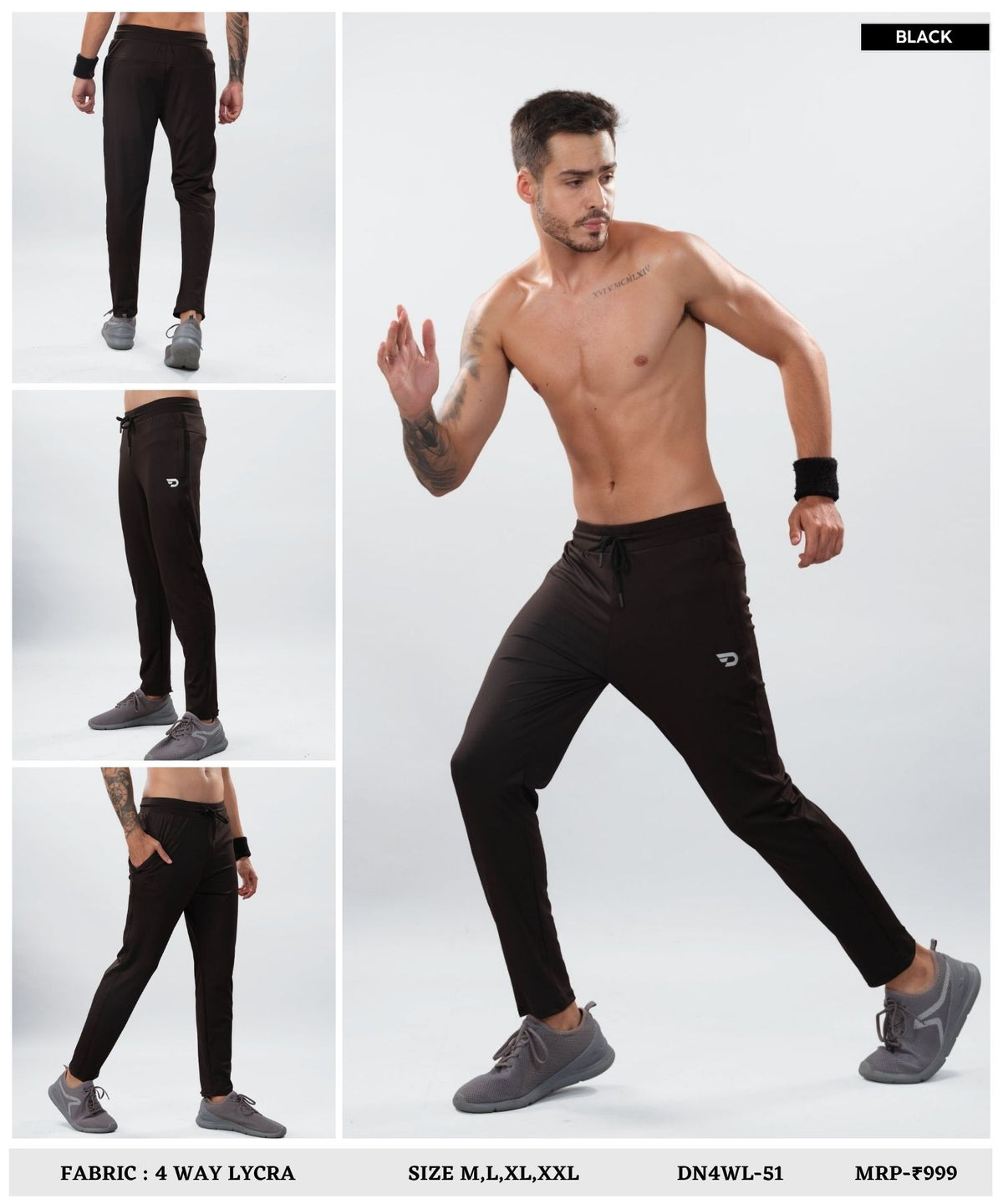 Vector Flex Trackpant - Imported 4way Taiwan Lycra Trackpant | GSM 280 | Slim Fit