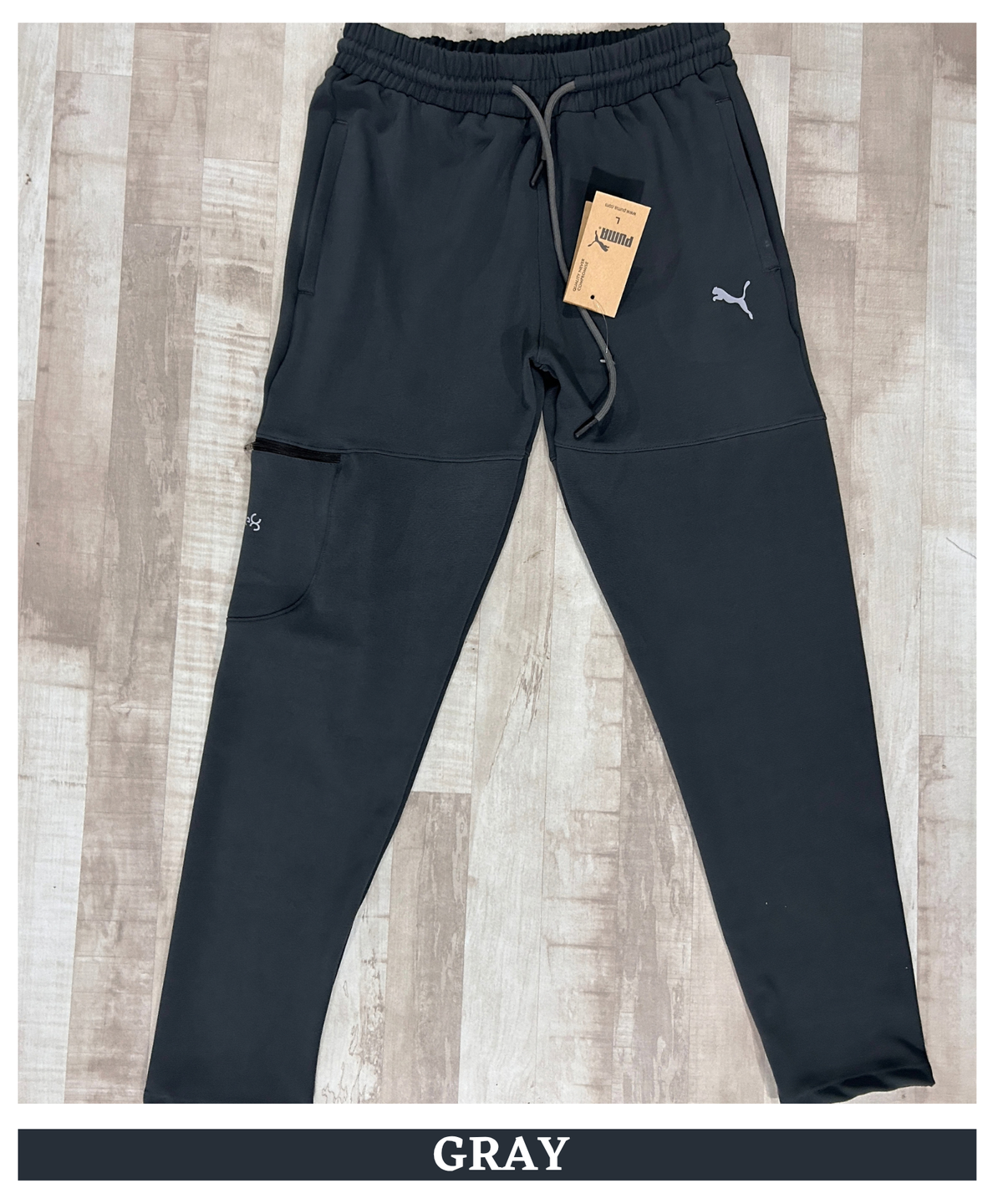 Imported Dobby Lycra Trackpant Knee Zip Pocket | GSM 250 | Slim Fit