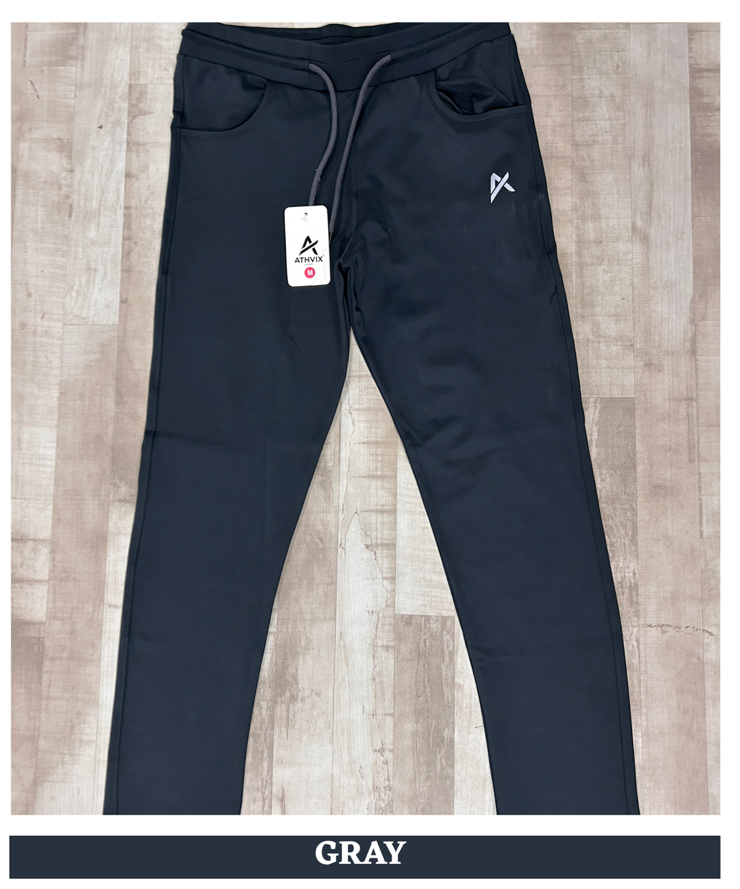 Imported 4-Way Lycra TrackPant – 240 GSM | D Pocket | Athvix Active Wear By Denmonk