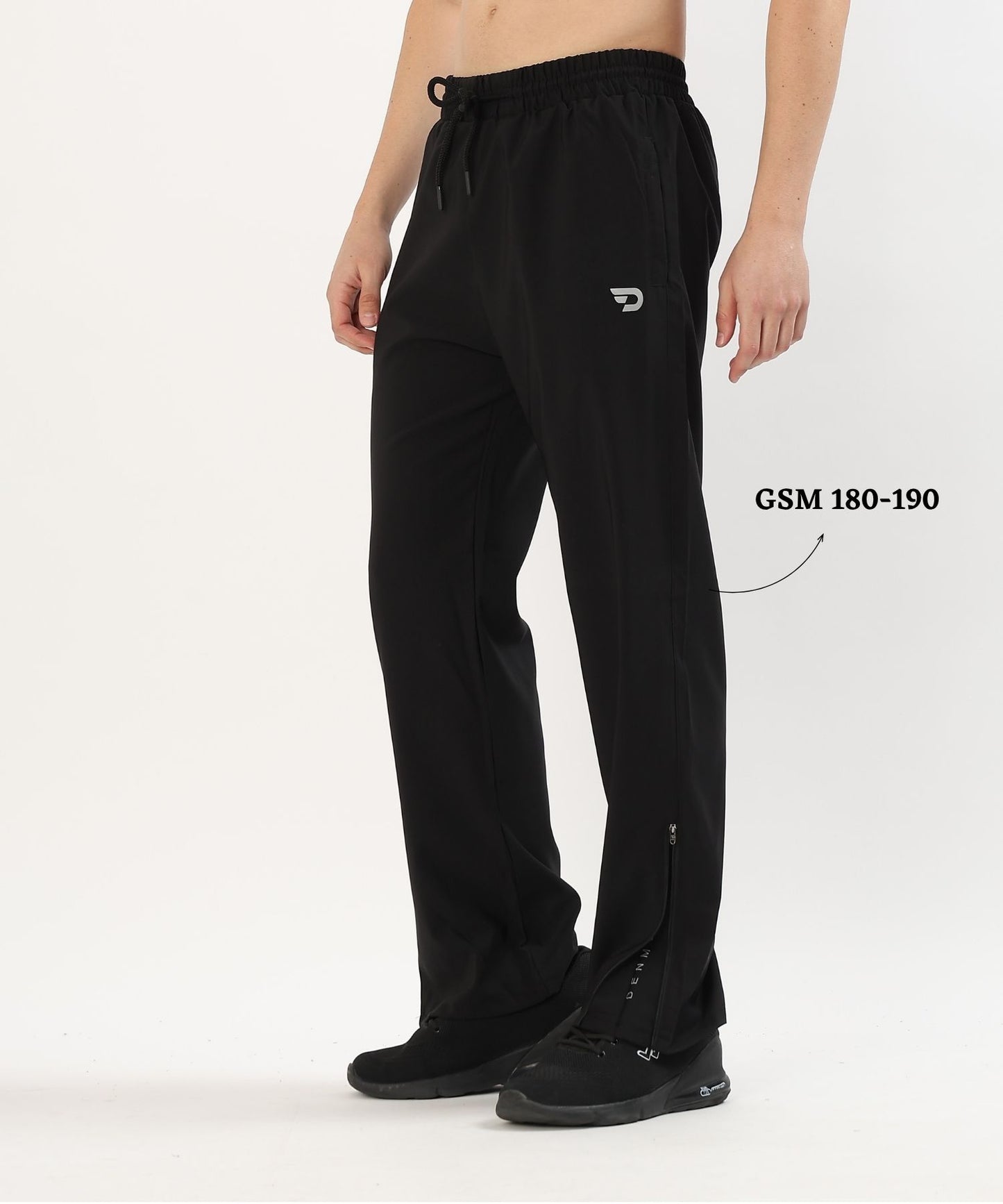 Hustle Straight Fit Trackpants - Imported Ns Terry Lycra(GSM 180-190)