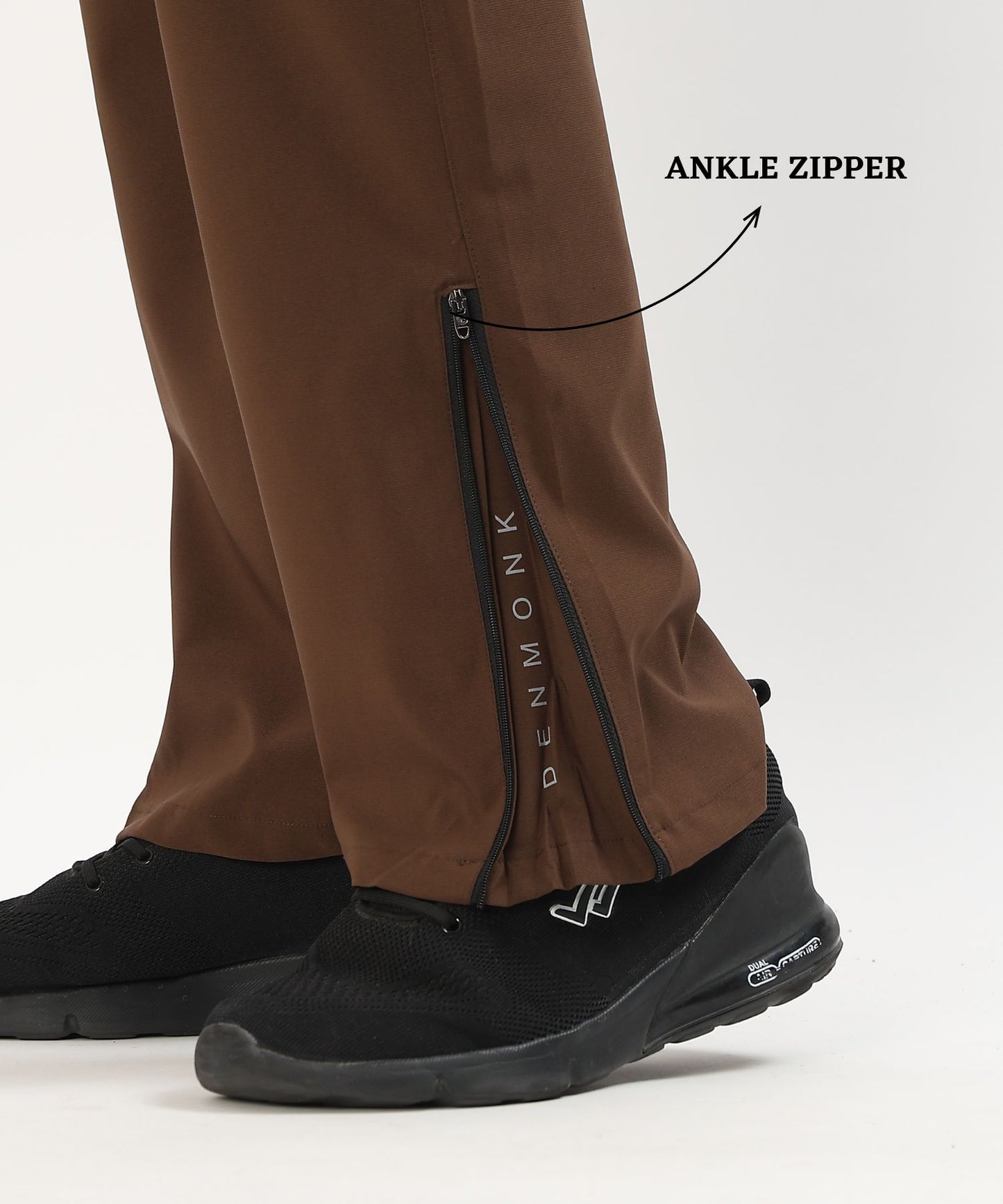 Hustle Straight Fit Trackpants - Imported Ns Terry Lycra(GSM 180-190)