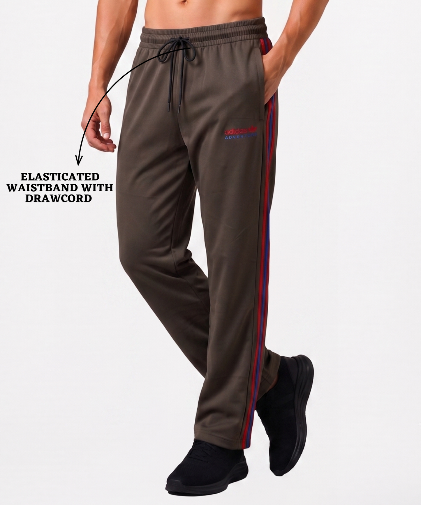 Imported NS Terry Lycra Lower (180–190 GSM) | Dual-Tone Side Stripe | Comfort Fit