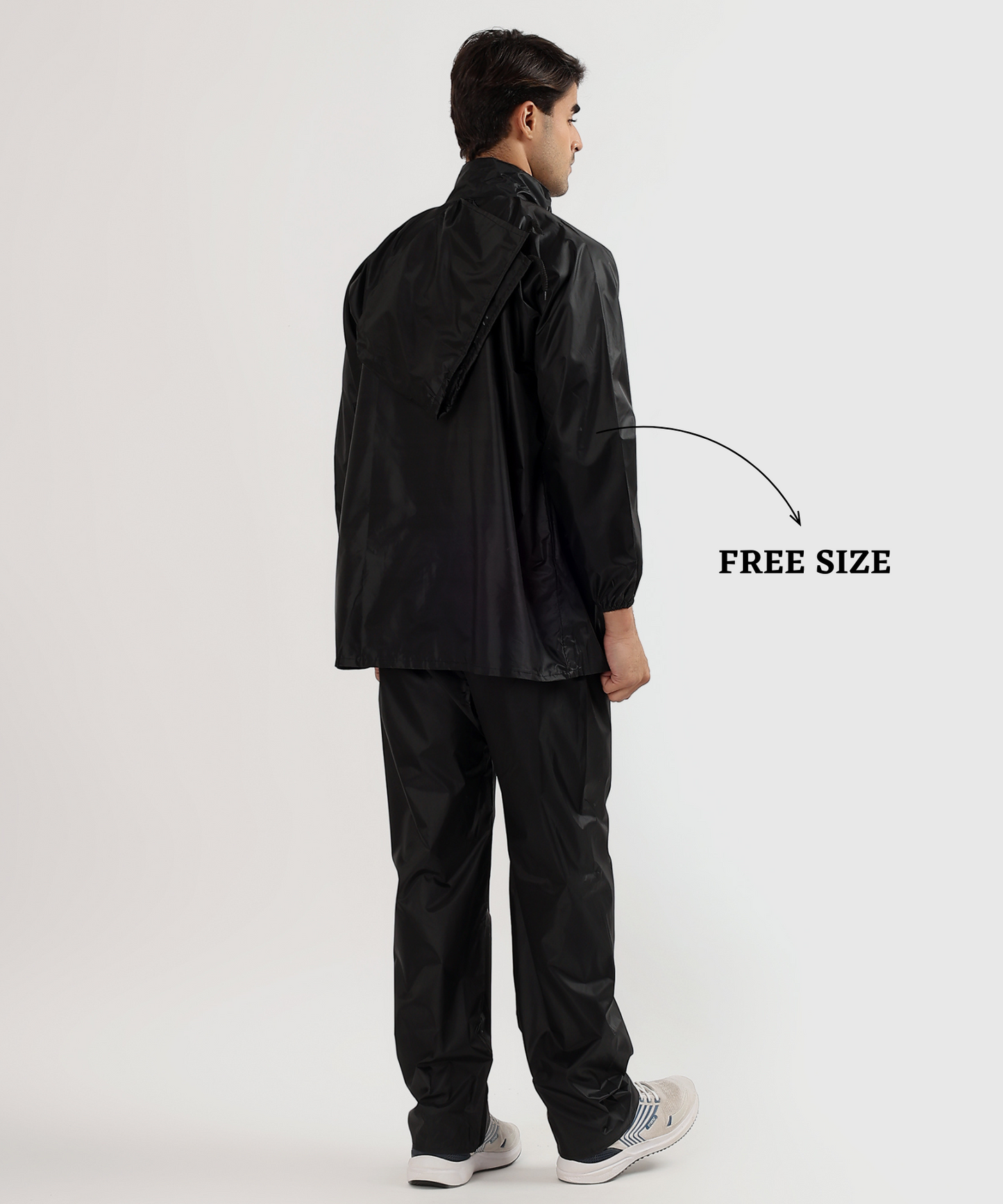 Men’s Semi-Rubber Rain Suit – Free Size