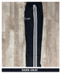Imported NS Terry Lycra Trackpant (180–190 GSM) – Aqua Blue 3 Stripe Edition | Embroidery Logo