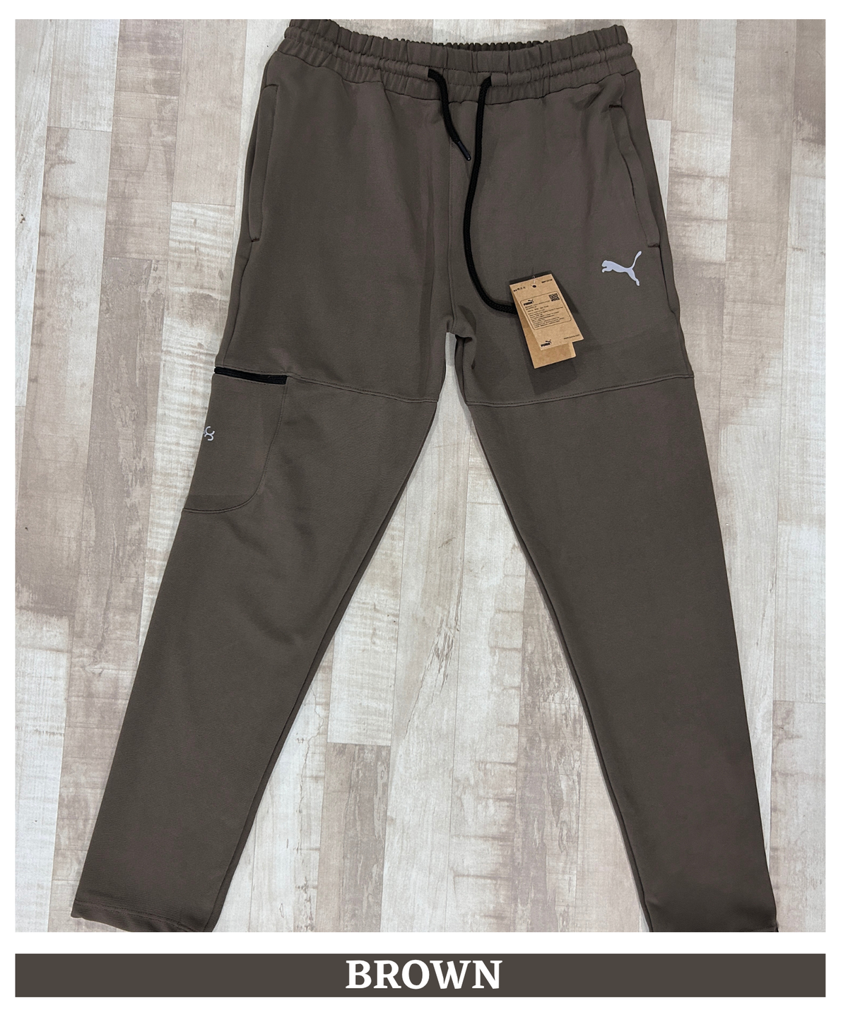Imported Dobby Lycra Trackpant Knee Zip Pocket | GSM 250 | Slim Fit