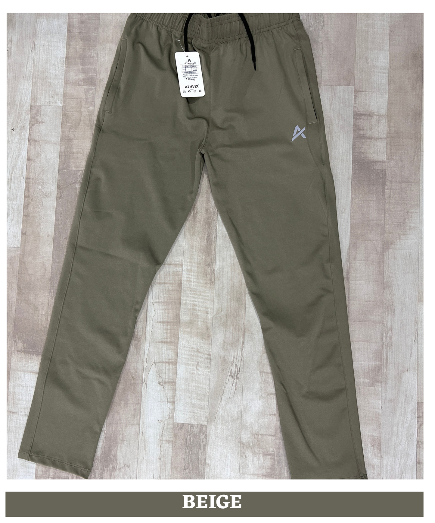 Imported 4-Way  Lycra TrackPant | 240 GSM  | Athvix Active Wear By Denmonk